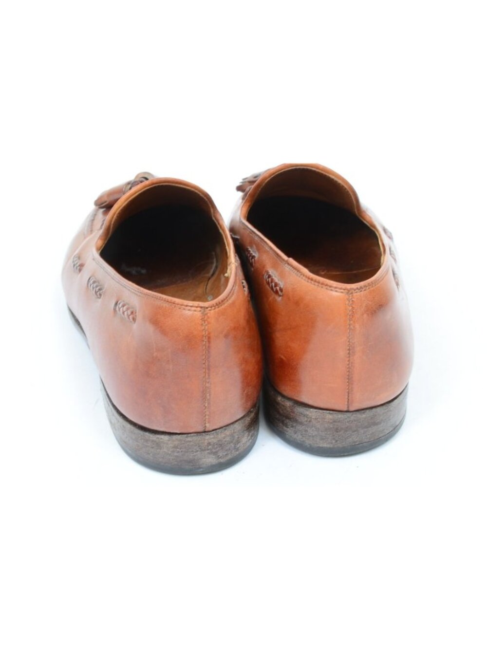 Vtg 80s Carroll & Co Beverly Hills Men's 9D Loafer Shoes Made in‎ England Preppy - Picture 4 of 9
